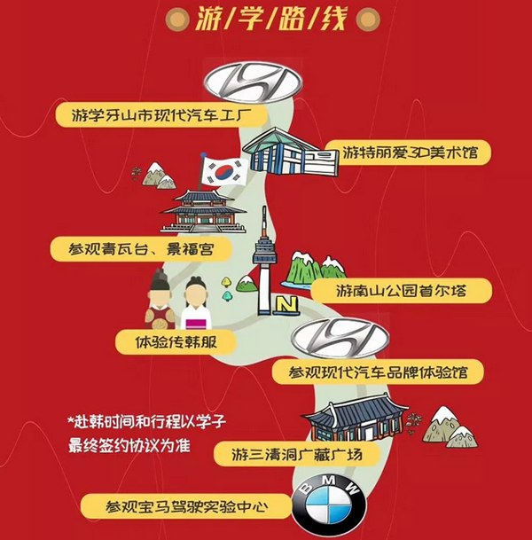 2019极速少年韩国游行程安排